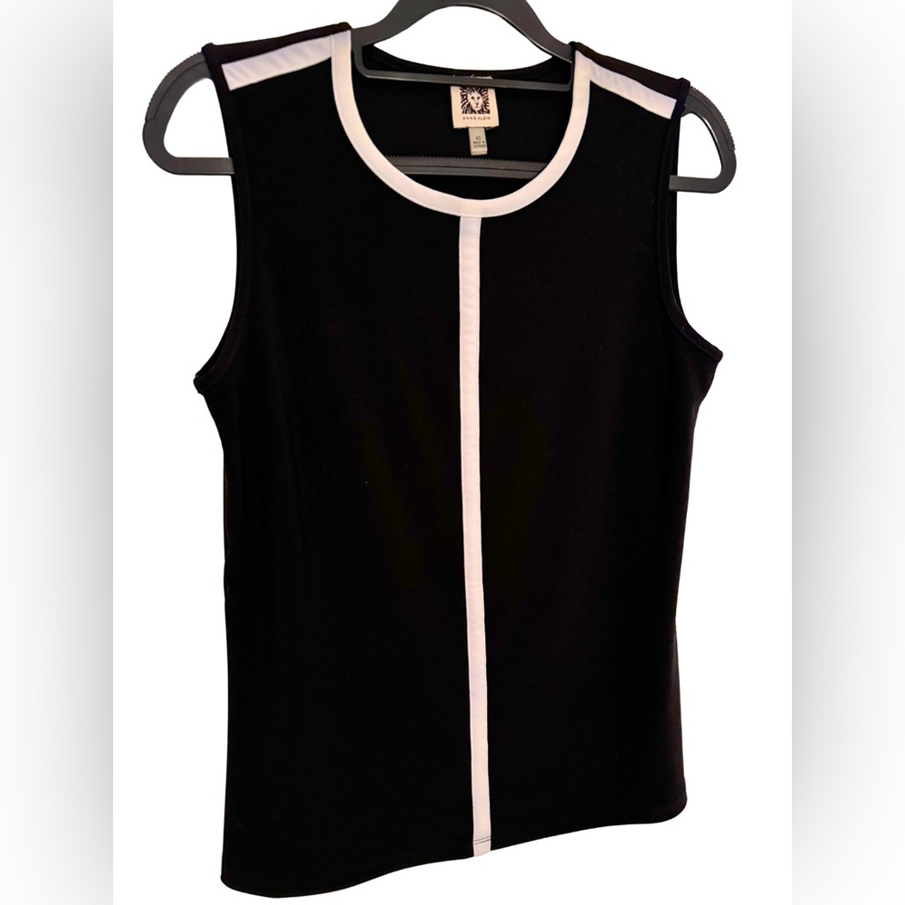 Anne Klein- black & white striped tank- XS
